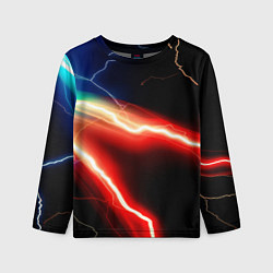 Лонгслив детский Lightning light, цвет: 3D-принт
