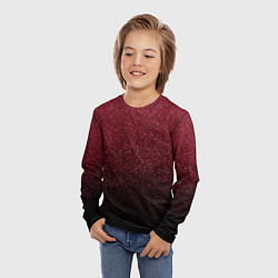 Лонгслив детский Амарантовый градиент крошка, цвет: 3D-принт — фото 2