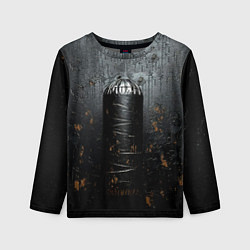 Лонгслив детский Черная боксерская груша, цвет: 3D-принт