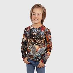 Лонгслив детский Кукрыниксы и мифические существа, цвет: 3D-принт — фото 2