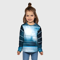 Лонгслив детский Ринг в тумане, цвет: 3D-принт — фото 2