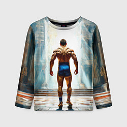 Лонгслив детский Греко-римский борец, цвет: 3D-принт