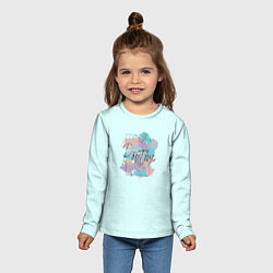 Лонгслив детский Mind positive, цвет: 3D-принт — фото 2