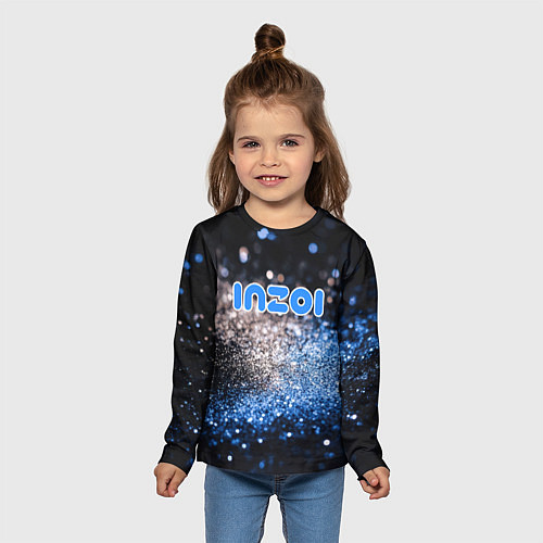 Детский лонгслив Inzoi логотип игры / 3D-принт – фото 5