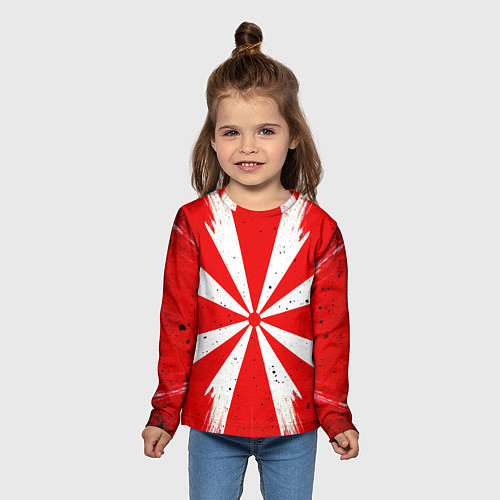 Детский лонгслив Красная мишень / 3D-принт – фото 5