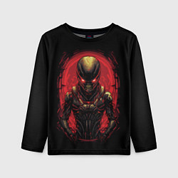 Лонгслив детский Пришелец из красного портала, цвет: 3D-принт