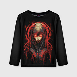 Лонгслив детский Инопланетная кибер-девушка, цвет: 3D-принт