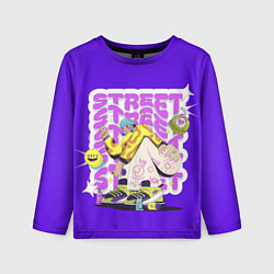 Лонгслив детский Street Y2K girl violet, цвет: 3D-принт