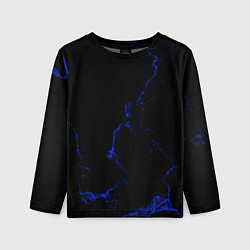 Лонгслив детский Color black blue, цвет: 3D-принт