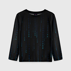Детский лонгслив Color black blue