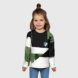Лонгслив детский BMW логотип, цвет: 3D-принт — фото 2