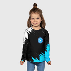 Лонгслив детский Napoli краски текстура, цвет: 3D-принт — фото 2