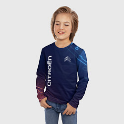 Лонгслив детский Citroen абстракция, цвет: 3D-принт — фото 2