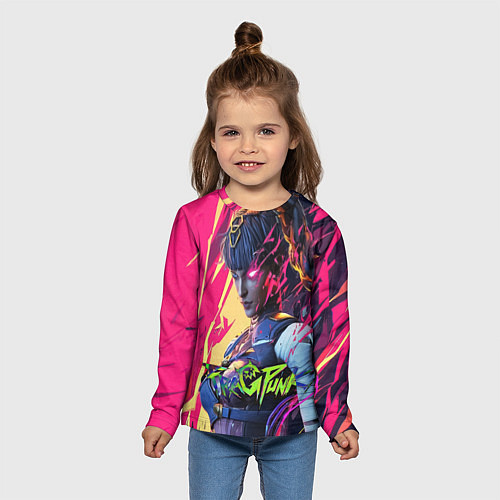 Детский лонгслив Fragpunk serket / 3D-принт – фото 5