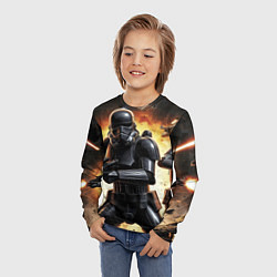 Лонгслив детский Клоны звездные войны, цвет: 3D-принт — фото 2