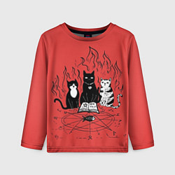 Лонгслив детский Котики колдуют, цвет: 3D-принт