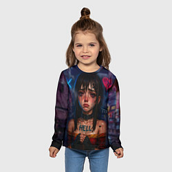 Лонгслив детский Девушка с разбитым сердцем, цвет: 3D-принт — фото 2