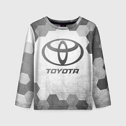 Лонгслив детский Toyota - white gradient, цвет: 3D-принт