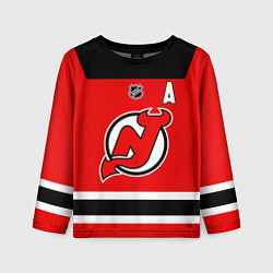 Лонгслив детский Ковальчук - Нью Джерси Девилз, цвет: 3D-принт