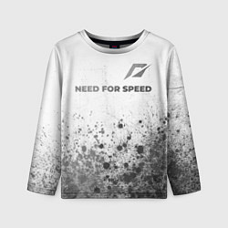 Детский лонгслив Need for Speed - white gradient посередине