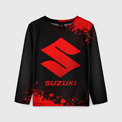 Лонгслив детский Suzuki - red gradient, цвет: 3D-принт