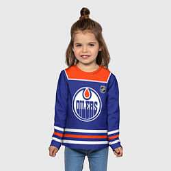 Лонгслив детский Edmonton Oilers - NHL team, цвет: 3D-принт — фото 2