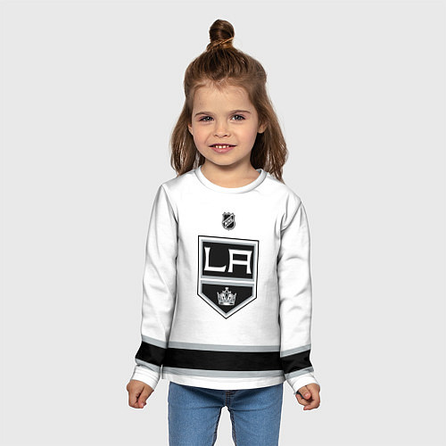 Детский лонгслив Los Angeles Kings - white / 3D-принт – фото 5