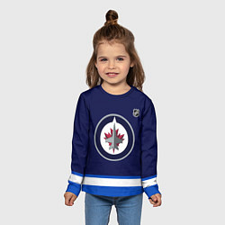 Лонгслив детский Winnipeg Jets - NHL team, цвет: 3D-принт — фото 2