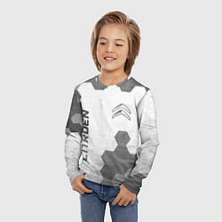 Лонгслив детский Citroen - white gradient вертикально, цвет: 3D-принт — фото 2