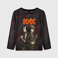 Лонгслив детский ACDC спинами друг другу, цвет: 3D-принт