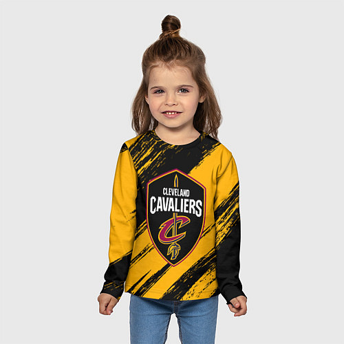 Детский лонгслив Cleveland Cavaliers NBA / 3D-принт – фото 5