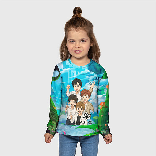 Детский лонгслив Astro в аниме стиле / 3D-принт – фото 5