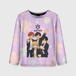 Лонгслив детский Astro anime, цвет: 3D-принт