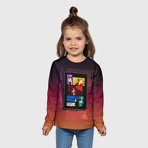 Детский лонгслив Lazarus Art / 3D-принт – фото 5