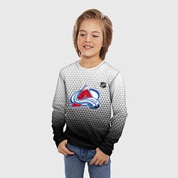 Лонгслив детский Колорадо Эвеланш - черный градиент, цвет: 3D-принт — фото 2