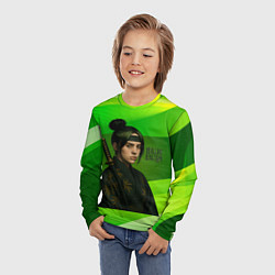 Лонгслив детский Билли Айлиш в стиле ниндзи, цвет: 3D-принт — фото 2