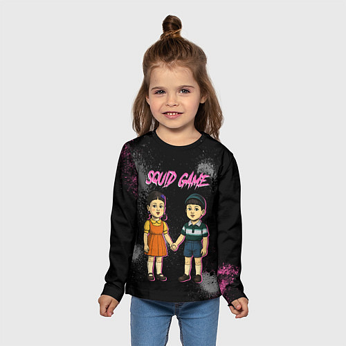 Детский лонгслив Squid game 3 season / 3D-принт – фото 5