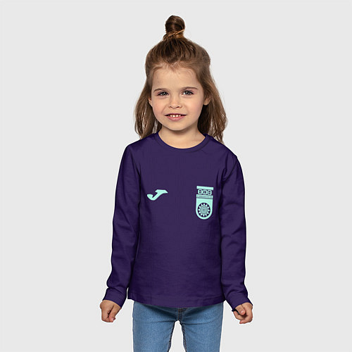 Детский лонгслив ФК Уфа - форма с текстурой / 3D-принт – фото 5
