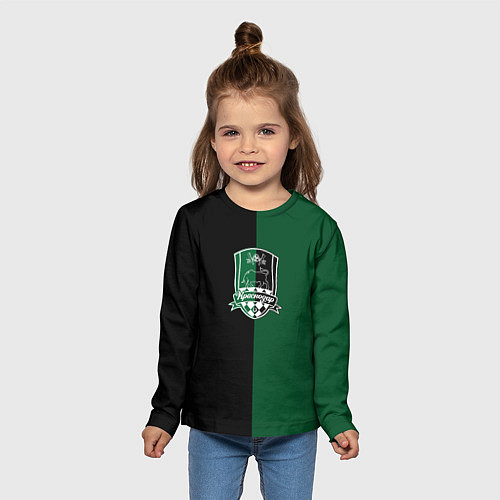 Детский лонгслив Кривцов - ФК Краснодар / 3D-принт – фото 5