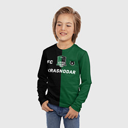Лонгслив детский Krasnodar football, цвет: 3D-принт — фото 2