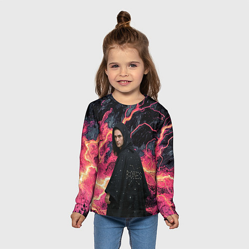 Детский лонгслив Bones в мантии со звездами / 3D-принт – фото 5