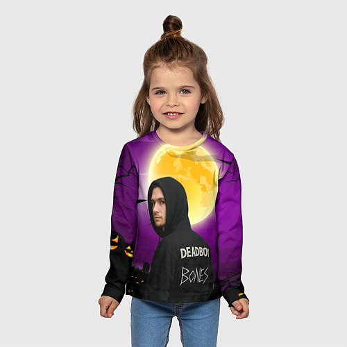 Детский лонгслив Deadboy Bones / 3D-принт – фото 5