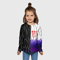 Лонгслив детский Monster energy steel, цвет: 3D-принт — фото 2
