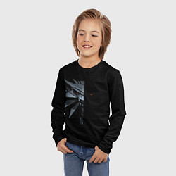 Лонгслив детский Зверь в полумраке - Ведьмак 3, цвет: 3D-принт — фото 2