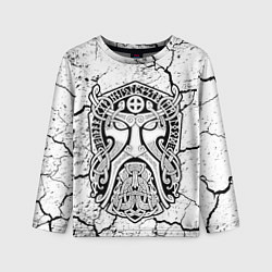 Лонгслив детский Суровый бог древних воинов, цвет: 3D-принт