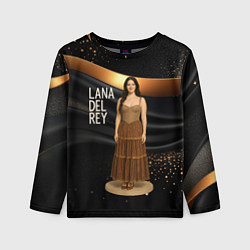 Лонгслив детский Lana Del Rey в ретро платье, цвет: 3D-принт
