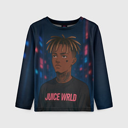 Лонгслив детский Juice WRLD - Неоновый аниме арт, цвет: 3D-принт