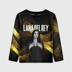 Лонгслив детский Lana Del Rey в черном платье, цвет: 3D-принт
