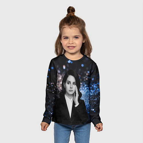 Детский лонгслив Lana Del Rey в костюме / 3D-принт – фото 5
