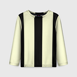 Детский лонгслив Color black beige line